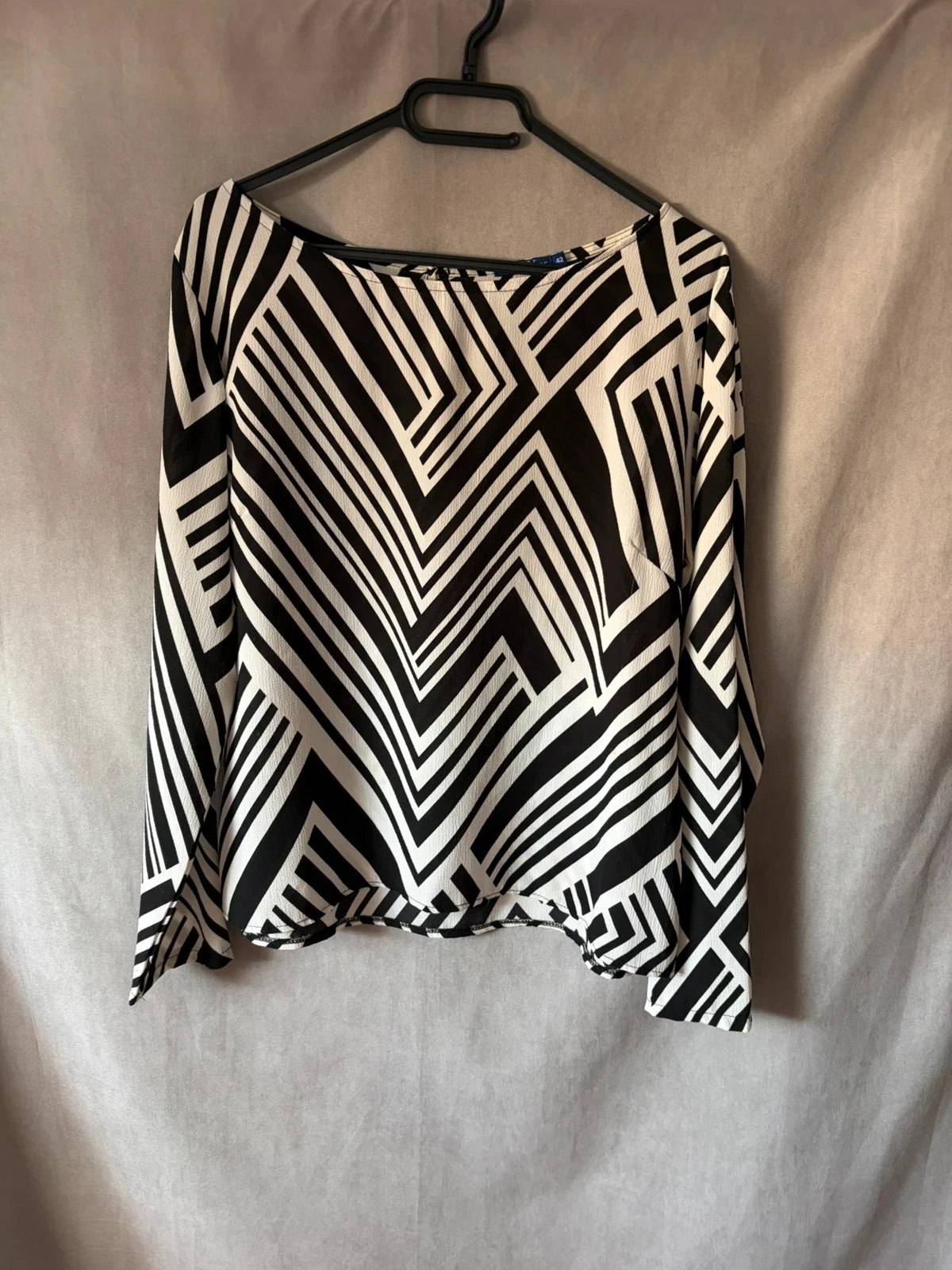 Blouse à motif grand voile taille 42